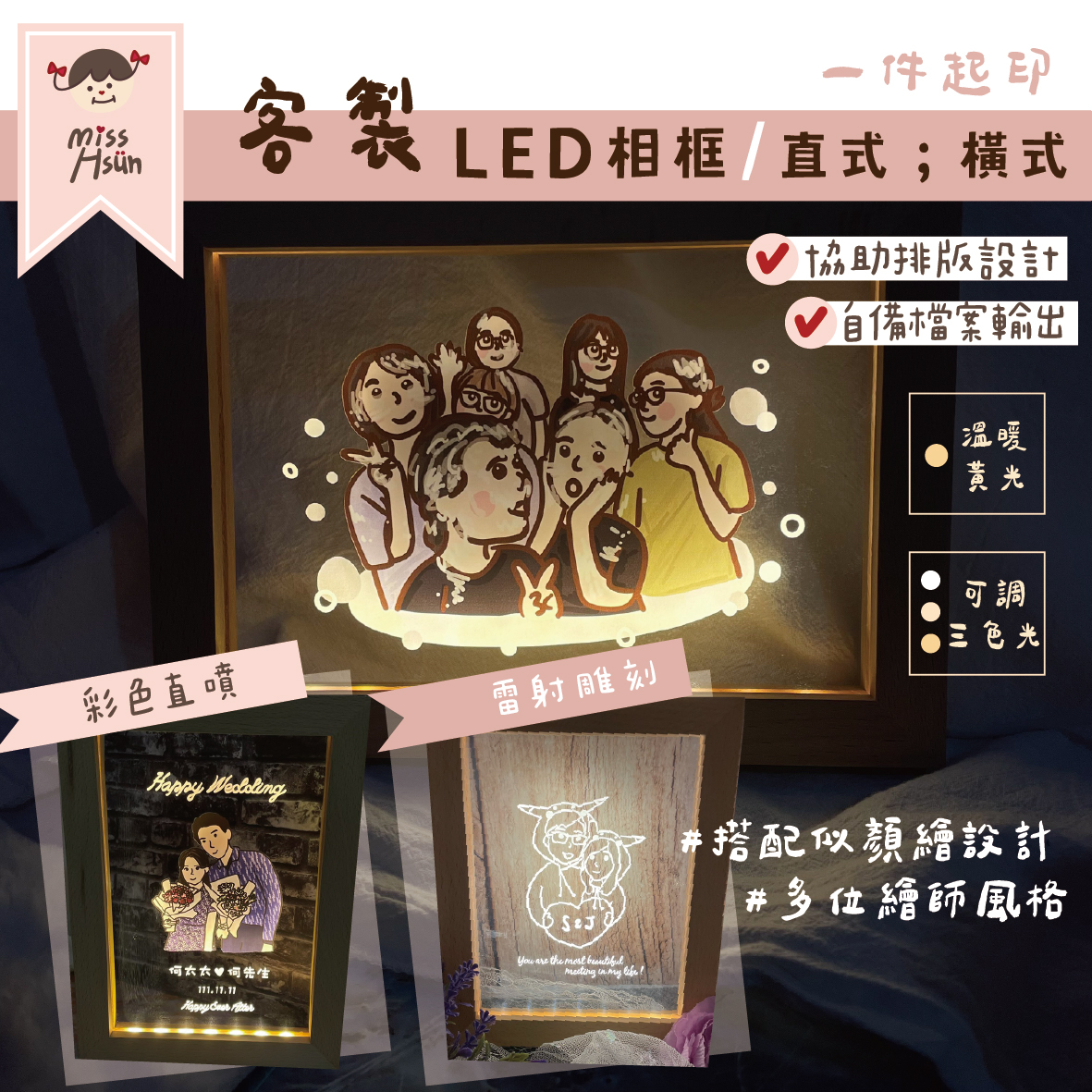 客製｜LED相框｜USB